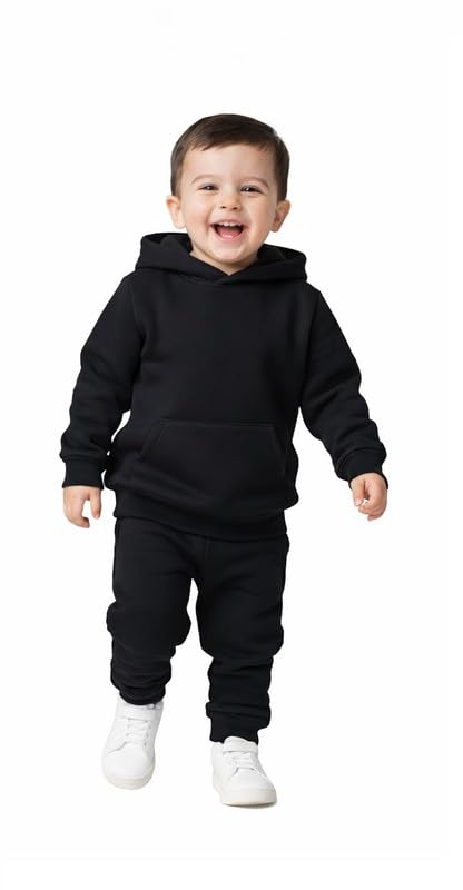Premium Boy Hoodie Sweatshirt & Pant Set | Age 12M-5Y | Cotton Hoodie T-Shirt Jogger Trackpant Clothing Set for Boys | Ultra Soft & Stylish | Gentle on Skin