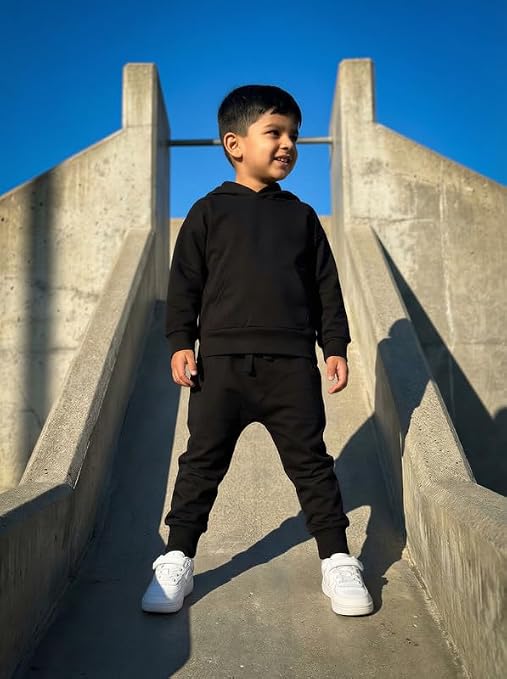 Premium Boy Hoodie Sweatshirt & Pant Set | Age 12M-5Y | Cotton Hoodie T-Shirt Jogger Trackpant Clothing Set for Boys | Ultra Soft & Stylish | Gentle on Skin - Image 4