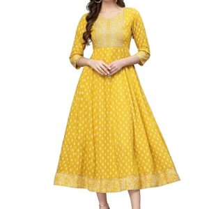 Stylum Women's Rayon Straight Fit Casual Kurta